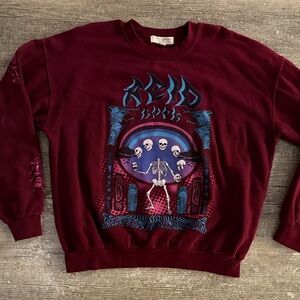 Urban Outfitters Project Social maroon sweatshirt with graphic